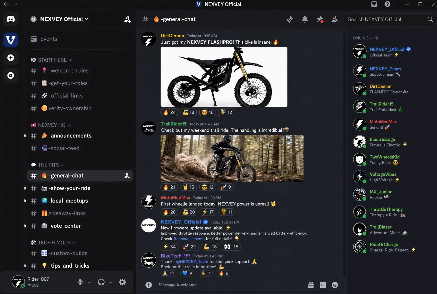 NEXVEY Discord community preview