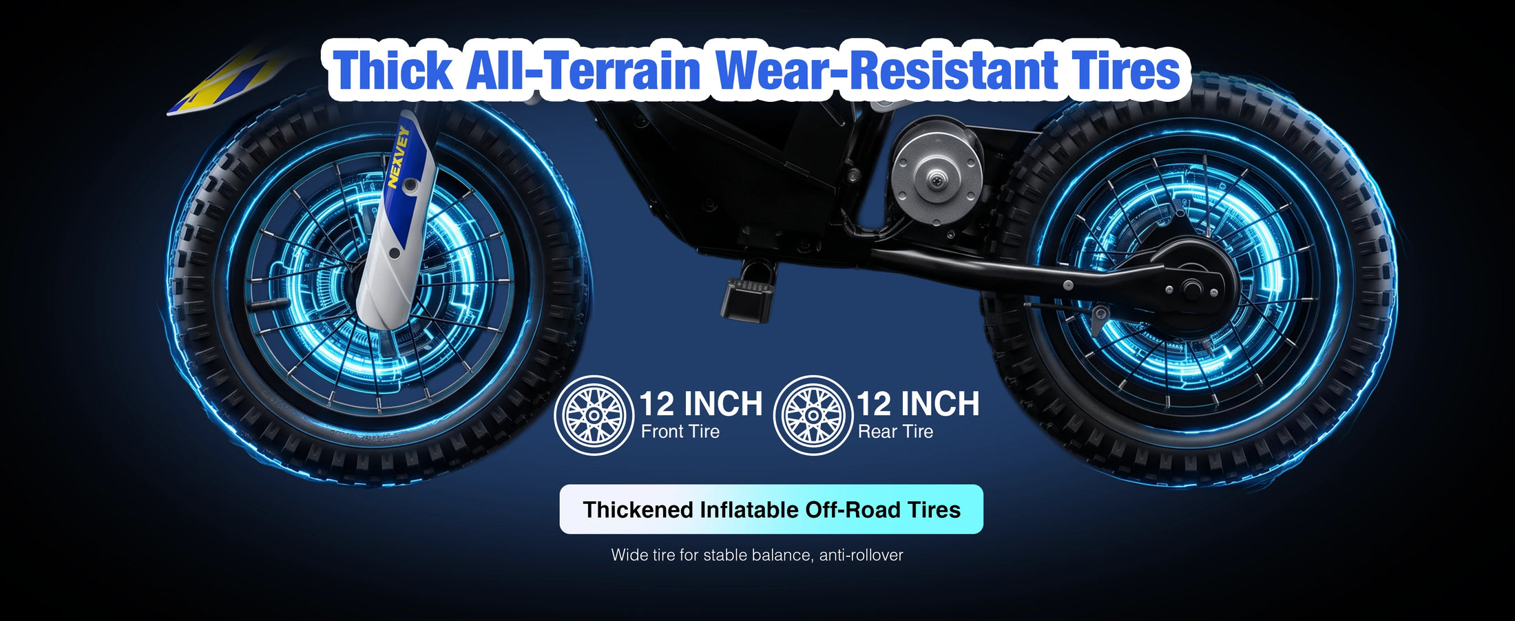 NEXVEY Spark 01 12-inch all-terrain tires