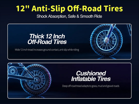 NEXVEY Spark 02 12-inch anti-slip off-road tires